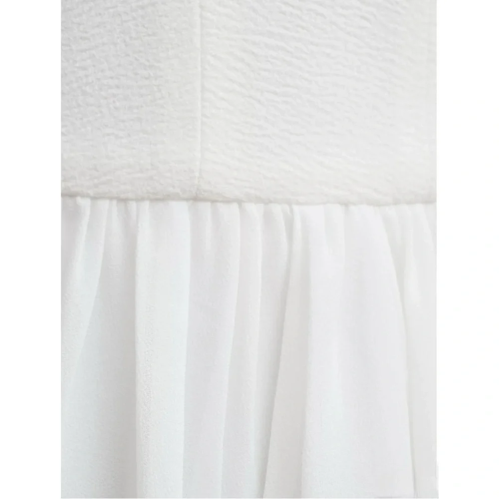 DRESS The Population Alicia Chiffon A-Line V-neck Sleeveless Midi Dress NEW - Picture 7 of 10